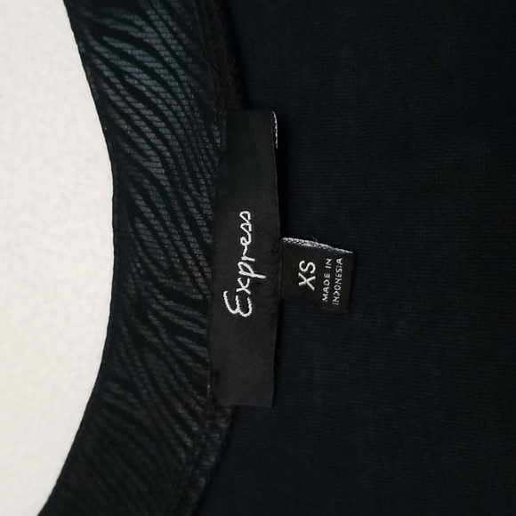 Express Y2K Black Pullover Mini Dress - Picture 6 of 8